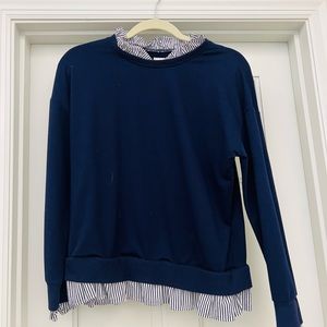 Adorable navy sweater size medium by Oliver Warren